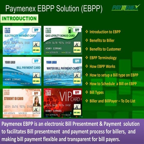 electronic bill payment and presentment | PPTX