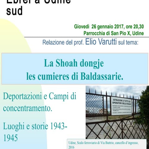 Ebrei a udine sud, 2017