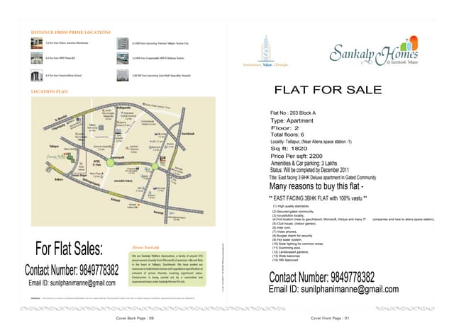 EbrocherEast facing 3 BHK Deluxe ap...