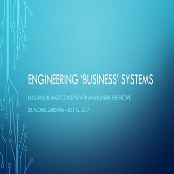 Engineering Perspectives on Business 