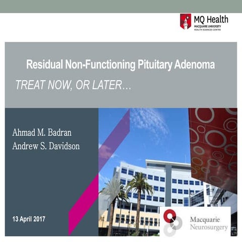 Residual Non-Funtioning Pituitary Adenoma