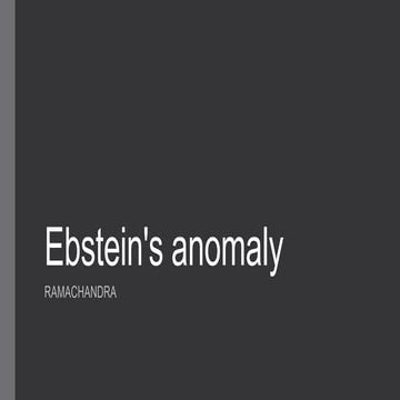 Ebstein's anomaly