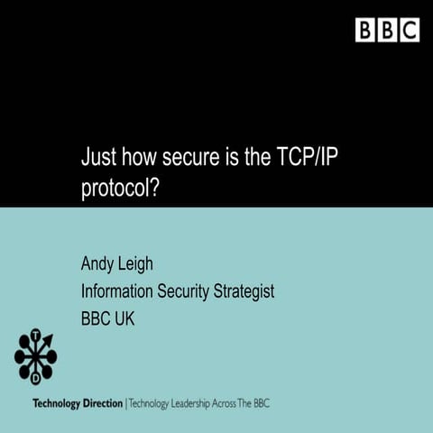 How Secure is TCP/IP - A review of Network Protocol