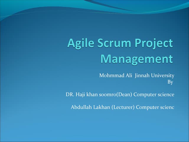 Agile Scrum software methodology