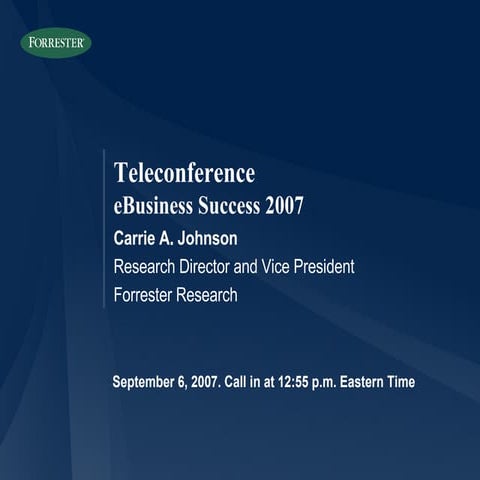 E-Business Succes 2007