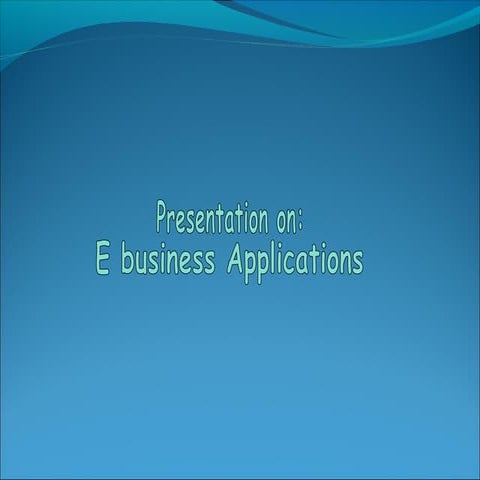 E business application