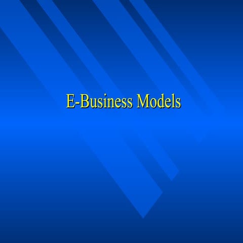 E business models