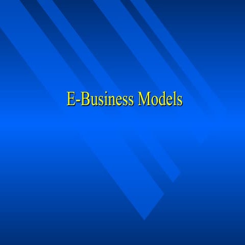 E Business+Models Ppt