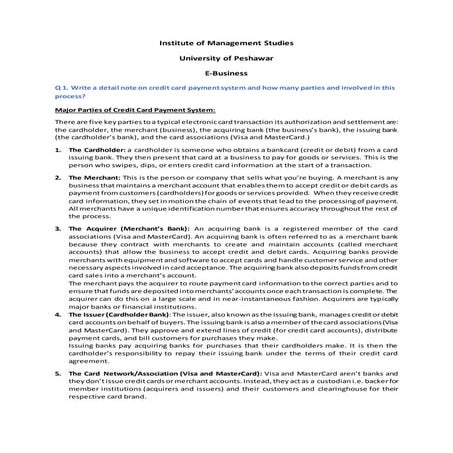 E business paper bba