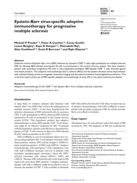 Ebv paper mult scler 2014-pender-1352458514521888