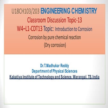 EC-CDT-Unit-2; Corrosion and types of corrosion