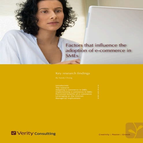 Factors of EC Adoption for SMEs