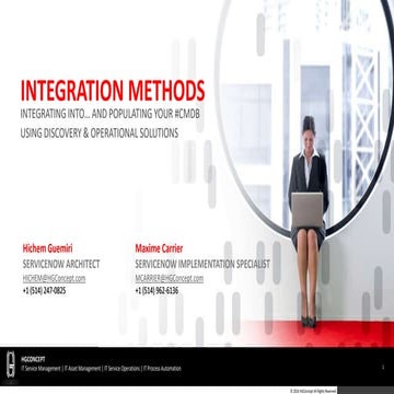 HGConcept-CMDB-Integration Methods
