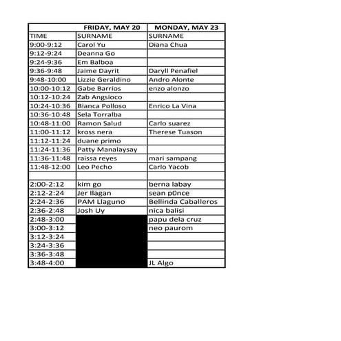 Ec102 d finals sign ups