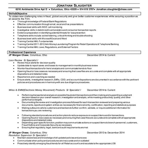chase resume | DOCX