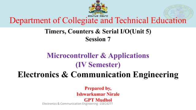 Serial communication in 8051 microcontroller