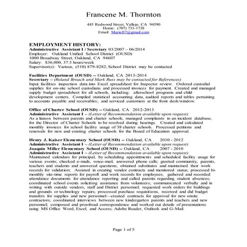 Financial Aide Resume - Detailed - FMT