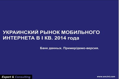 E&C 2014 Mobile Internet Databank Demoversion