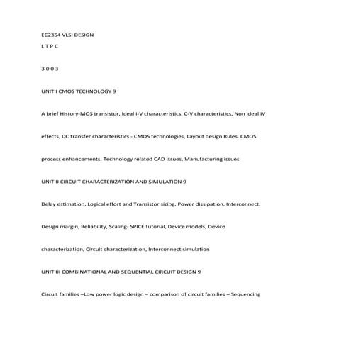 Ec2354 vlsi design