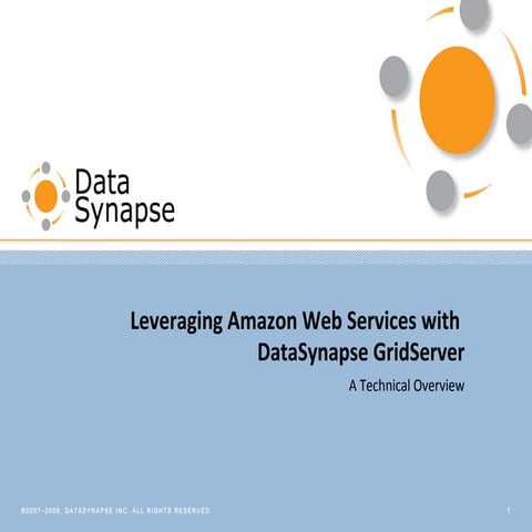 DataSynapse and Amazon EC2 Technical Overview