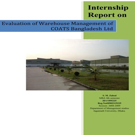 Evaluation of Warehouse Management of COATS Bangladesh Ltd