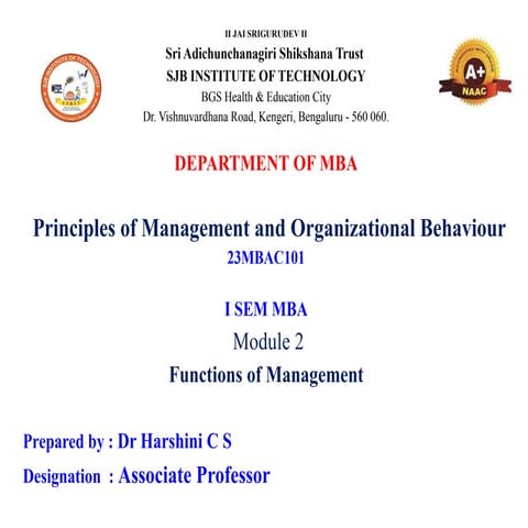 Notes power point presentations for MBA student