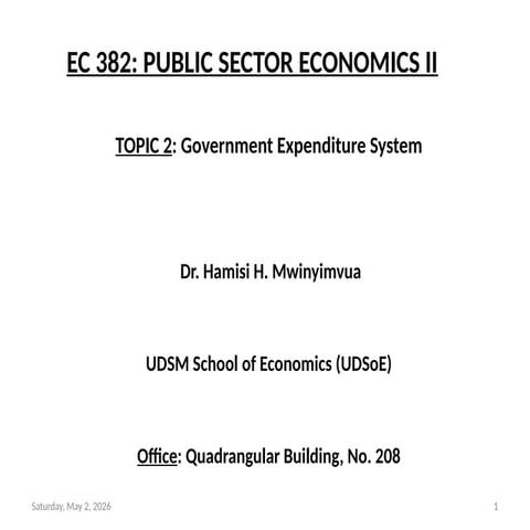 Comprehensive Analysis of Government Expenditure and Economic Impact | PPTX