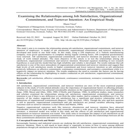THE EFFECT OF WORKLOAD AND ROLE CONFLICT ON TURNOVER INTENTION MEDIATED ...
