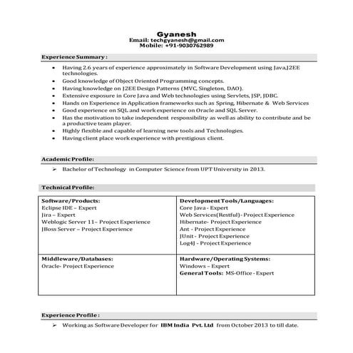 Final Gyanesh Profile