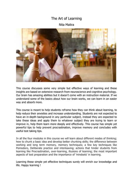 The Art of Learning