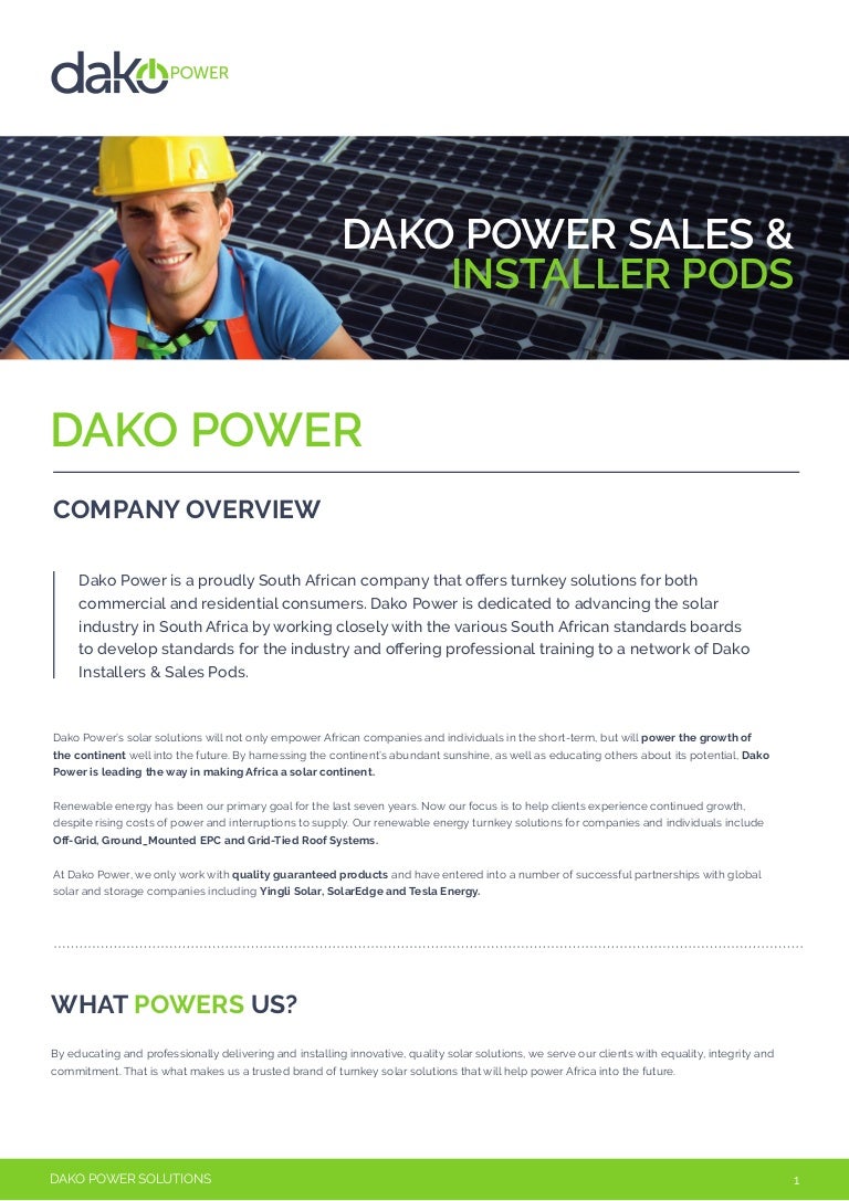 Dakosalespodsdocument