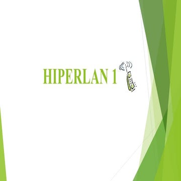 Ec8004 wireless networks unit 1 hiperlan1