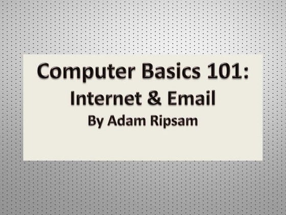 Introduction to Gmail | PPT | Email | Internet