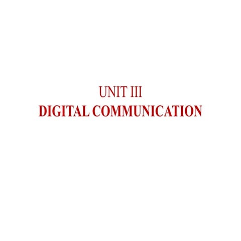 EC8395   COMMUNICATION ENGINEERING UNIT III