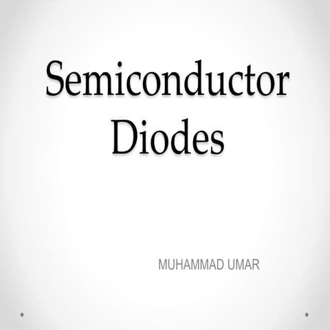 Semiconductor Diodes Engineering Circuit Analysis