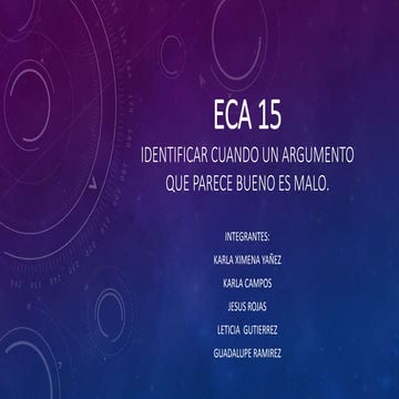 Eca 15 | PPTX