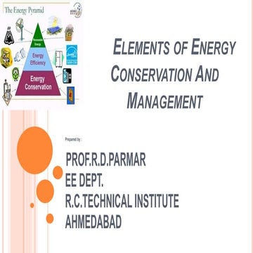 energy conservation and audit