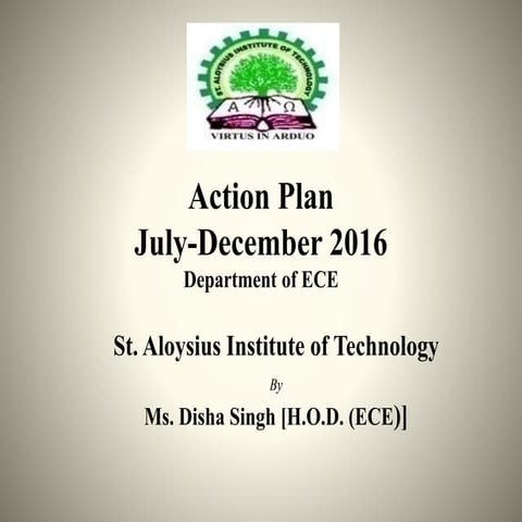 ELECTRONICS & COMMUNICATION ENGINEERING ACTION PLAN