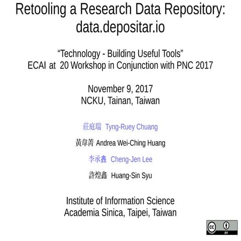 Retooling a Research Data Repository: data.depositar.io