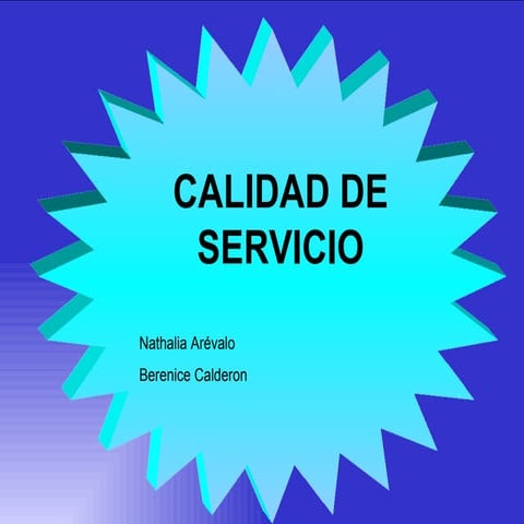 Calidad De Servicio