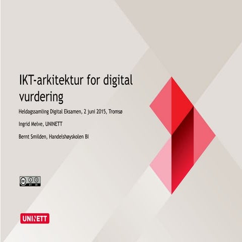 IKT-arkitektur for digital vurdering: UFS148