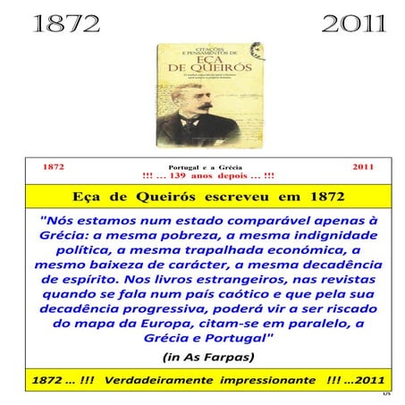 Eca queiroz sempre actual 1872 - 2011