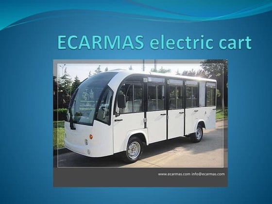 Ecarmas electric cargo vehicles | PPTX