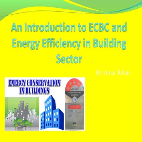 Energy Conservation Building Code ECBC