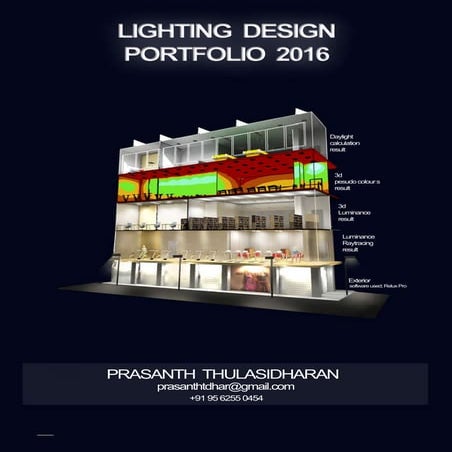 portfolio lighting design prasanth | PDF
