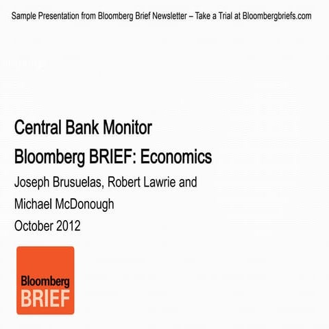 Central Bank Monitor 