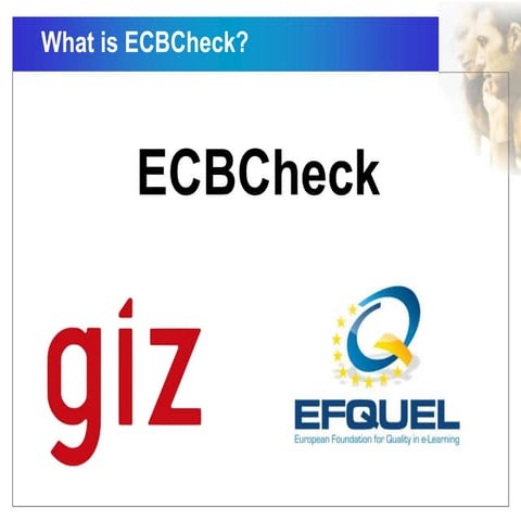 Open ECBCheck Presentation