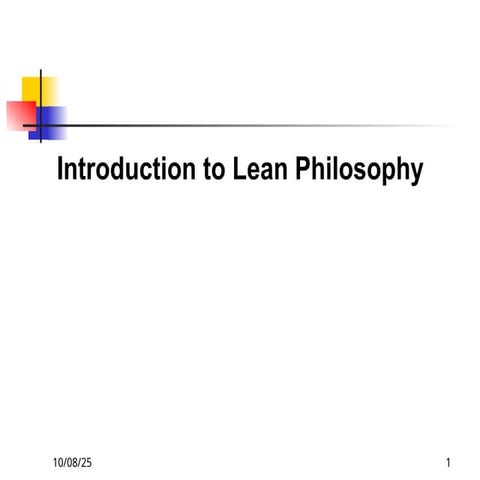 ECB students Lean Philosophy / lean manufacturing