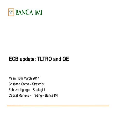 Ecb update tltro and qe