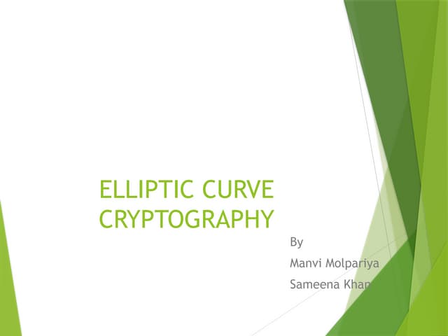 ECC.pptx Ecc cryptography for secure encrypted message and decryption ...
